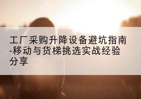 渭城移动式升降机怎么选-工厂采购升降设备避坑指南-移动与货梯挑选实战经验分享